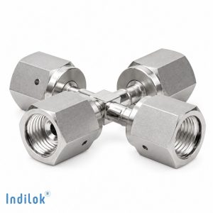 1/4" - Weld Female Cross (FVF-6-WFC)